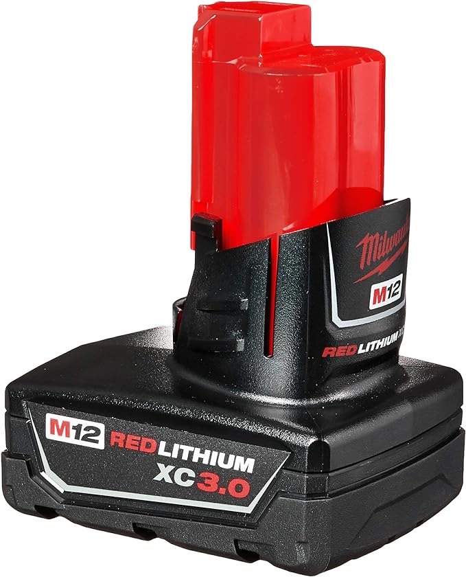 Milwaukee 48-11-2412 Twin Pack of 3.0 Amp Hour Extended Capacity 12V Lithium Ion Batteries