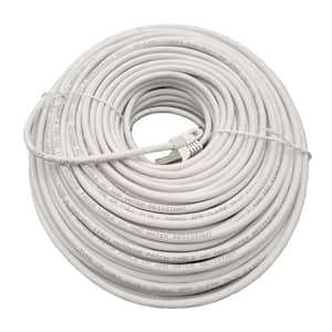 100 ft. Cat 6A Industrial Outdoor-Rated Shielded Ethernet (26AWG) Cable-White (2-Pack)